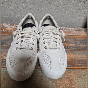 Sperry White Leather Sneakers